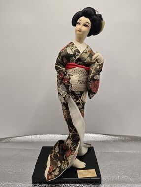 Vintage 14.5" Japanese Nishi Doll Geisha with Original Outfit and Title Label